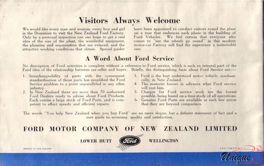 1937 Ford New-Zealand Model Range Page 5